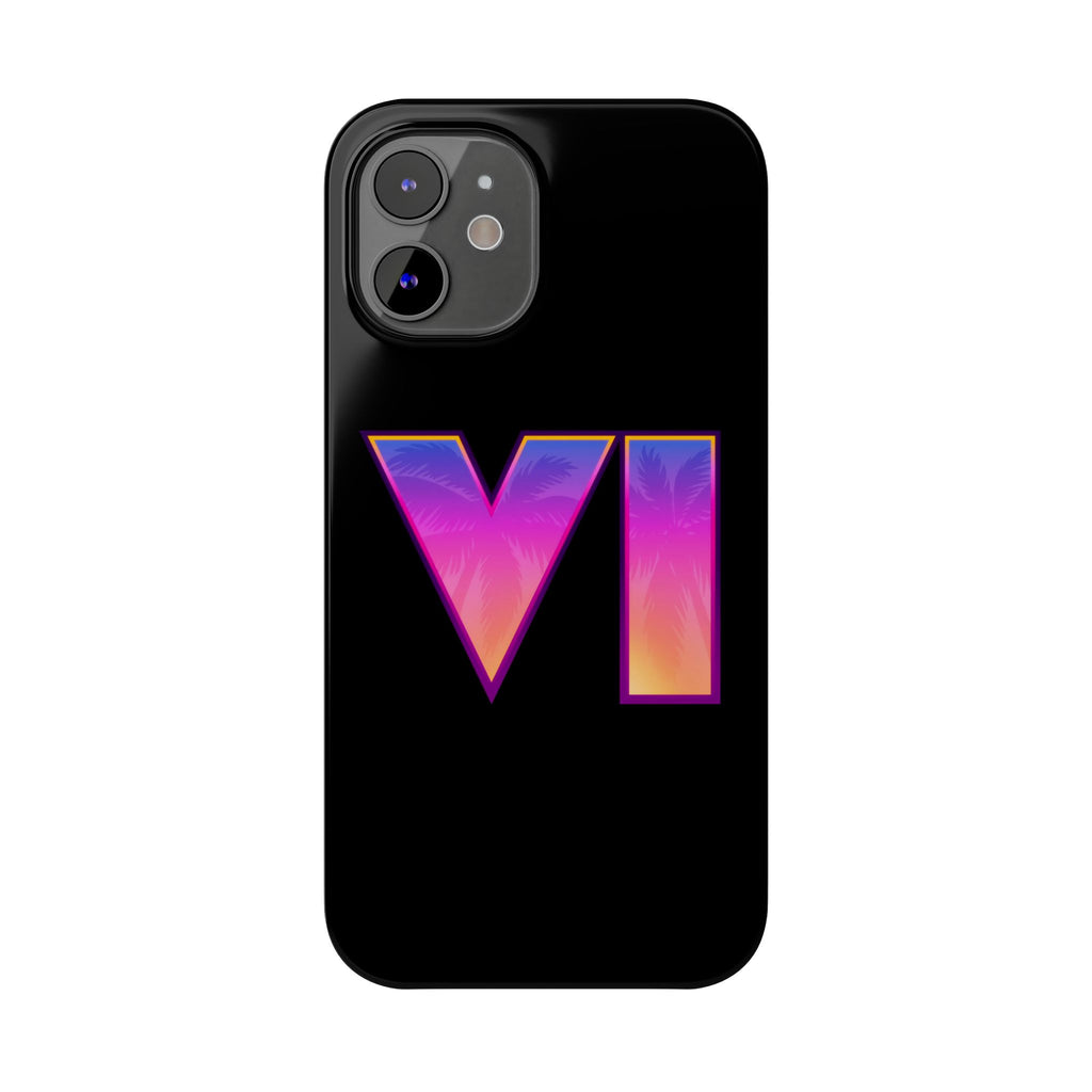 Slim Phone Case  |  Neon VI iPhone  |  12 Mini