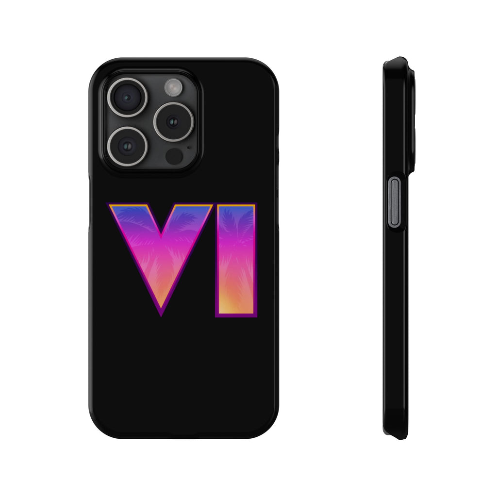 Slim Phone Case  |  Neon VI  |  iPhone 15 Pro