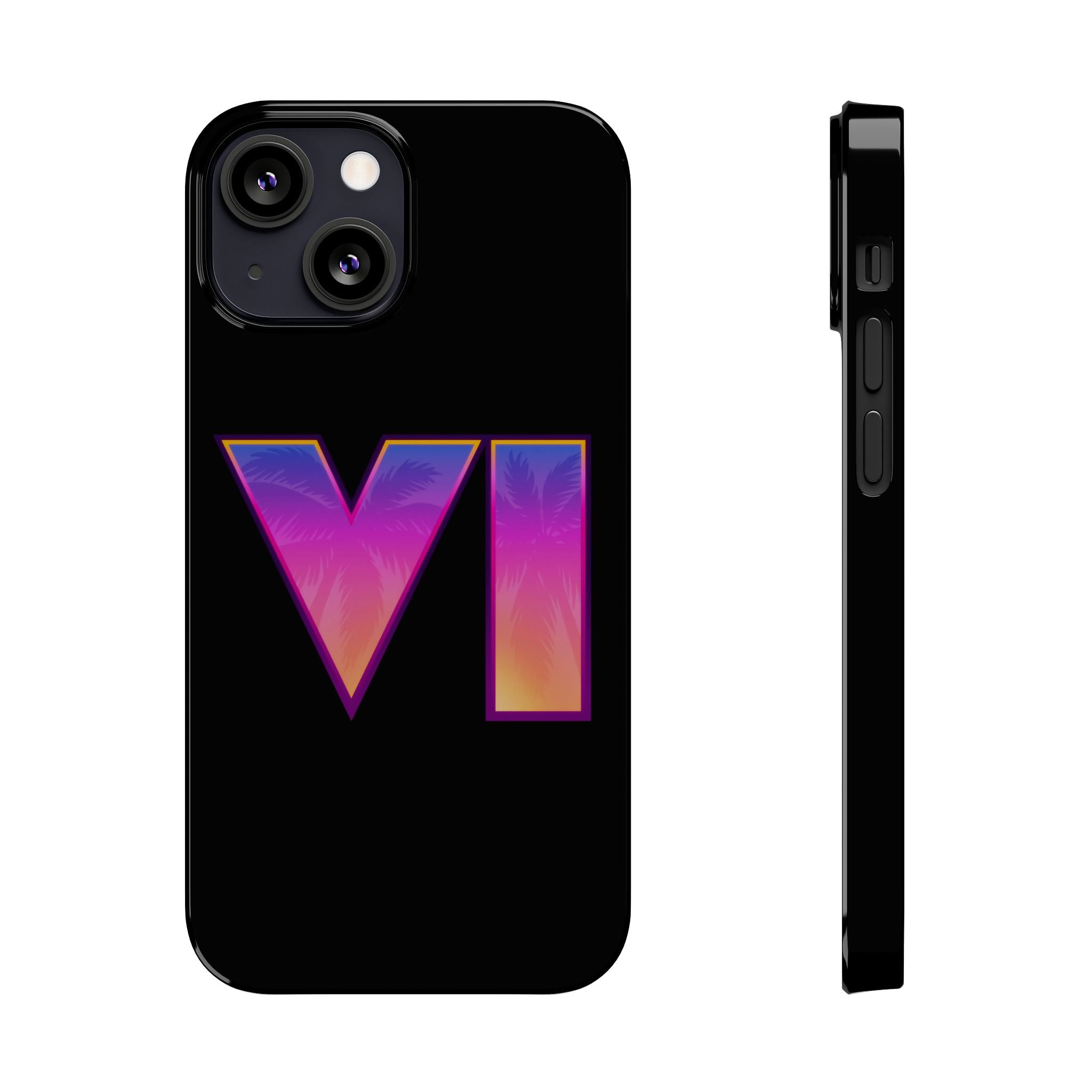 Slim Phone Case  |  Neon VI  |  iPhone 13 Mini